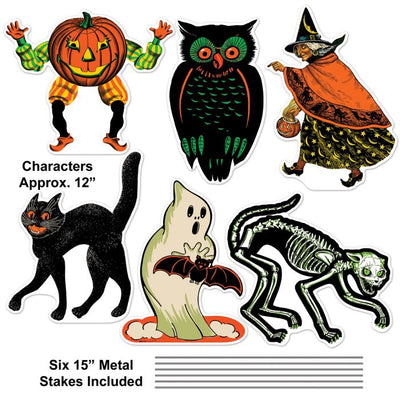 Plastic Vintage Halloween Yard Signs