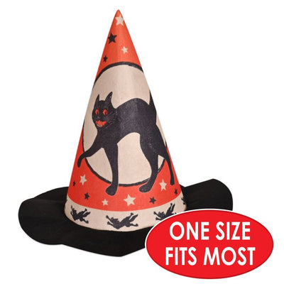 Vintage Halloween Felt Witch Hat