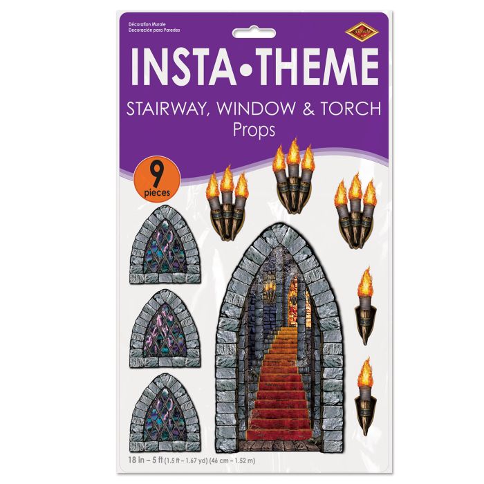 Stairway, Window & Torch Props