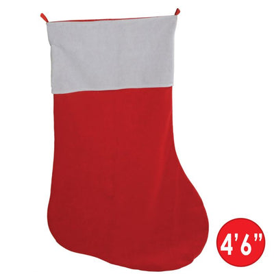 4' 6" Jumbo Stocking Christmas Party Accessory