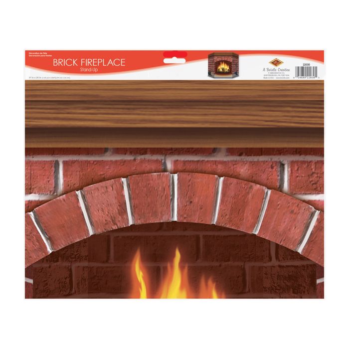 Brick Fireplace Stand-Up