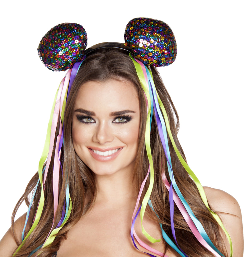 Roma 4558 Multi Sequin Head Piece O/S