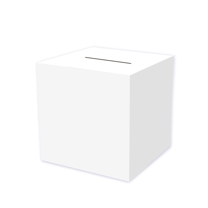 White Card Box Holder All-Purpose "Receiving-Box"