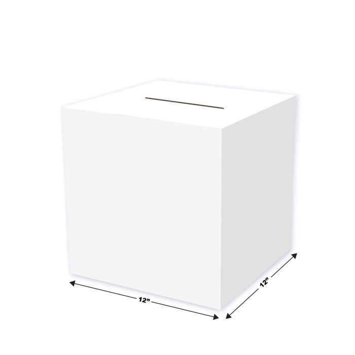 White Card Box Holder All-Purpose "Receiving-Box"