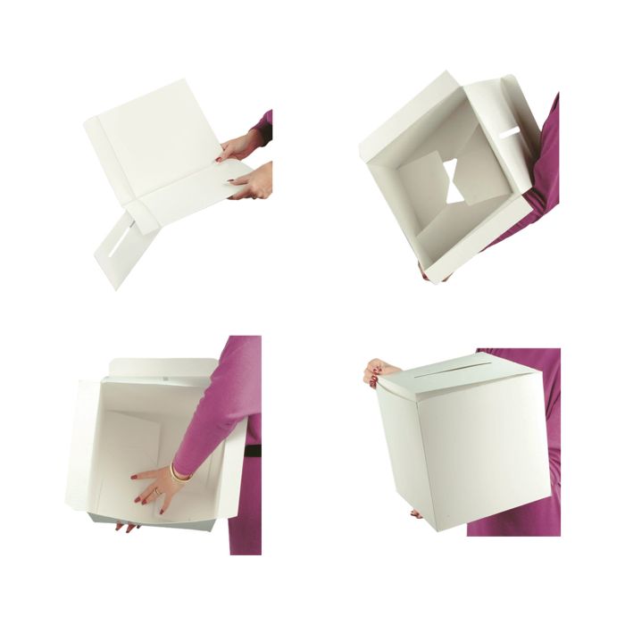 White Card Box Holder All-Purpose "Receiving-Box"