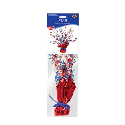 Patriotic Star Gleam ‘N Burst Centerpiece 15”