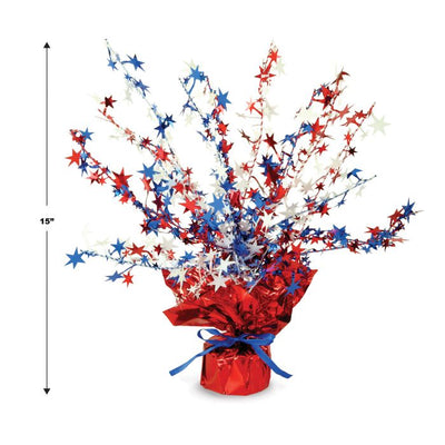 Patriotic Star Gleam ‘N Burst Centerpiece 15”