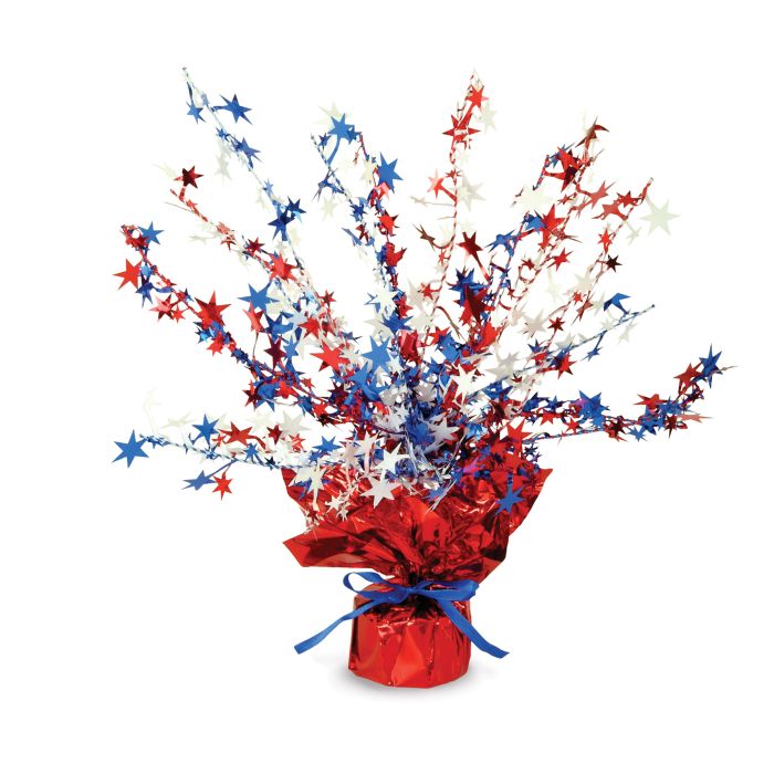 Patriotic Star Gleam ‘N Burst Centerpiece 15”