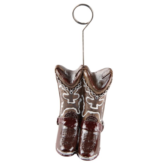 Cowboy Boots Photo/Balloon Holder