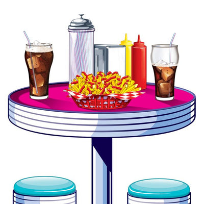 Soda Shop Tables & Stools Props Party Accessory (1 count) (2/Pkg)