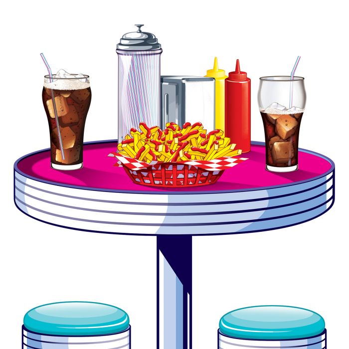 Soda Shop Tables & Stools Props Party Accessory (1 count) (2/Pkg)