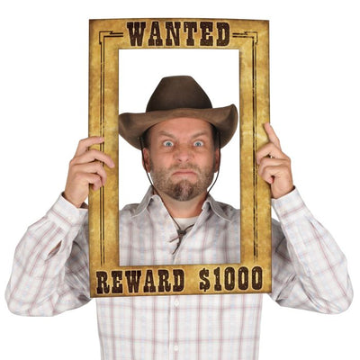 Western Wanted Photo Fun Frame