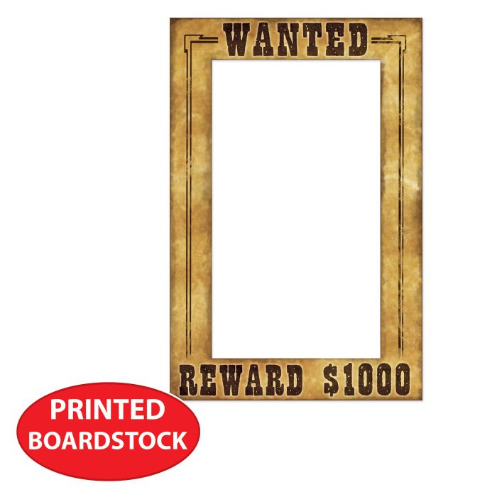 Western Wanted Photo Fun Frame