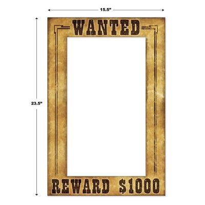 Western Wanted Photo Fun Frame