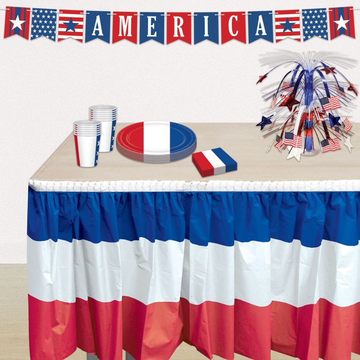 Patriotic Table Skirting