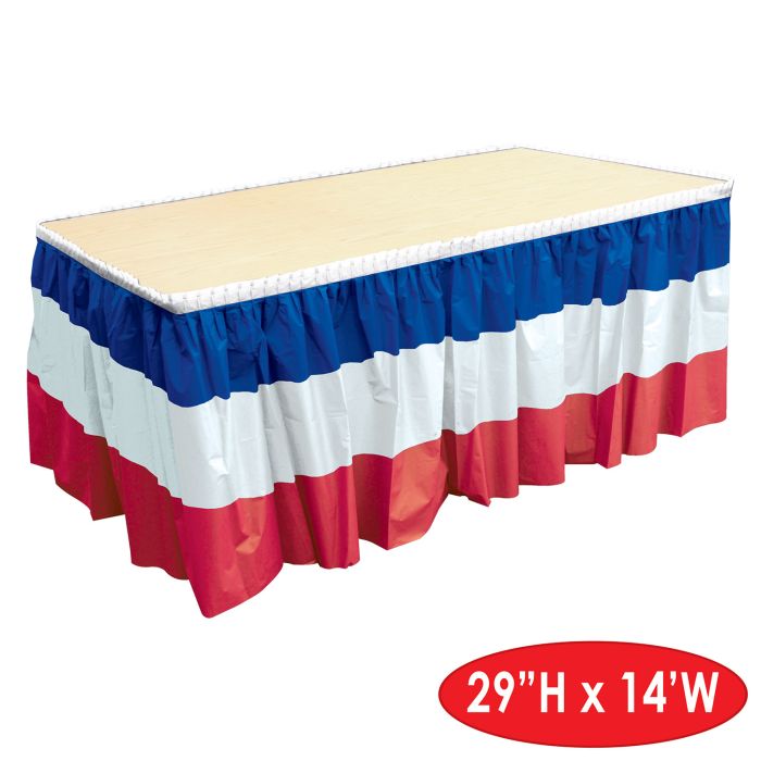Patriotic Table Skirting