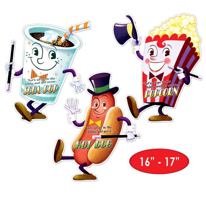 Beistle Movie Night Cutouts