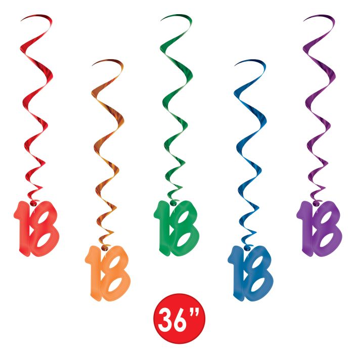 Beistle 18 Whirls Party Accessory