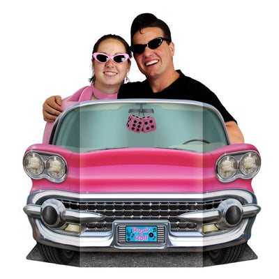 Pink Convertible Photo Prop