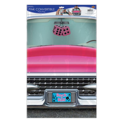 Pink Convertible Photo Prop