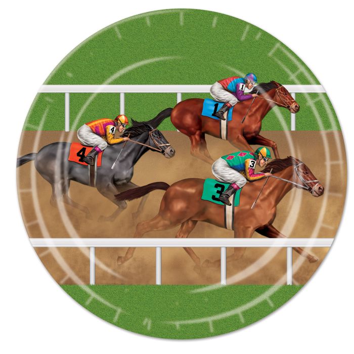 Horse Racing Plates 9"