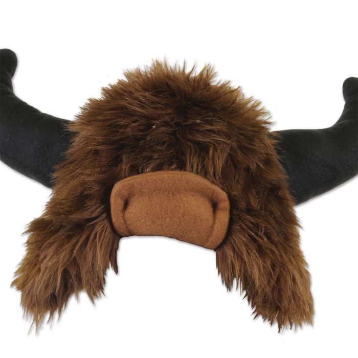 Plush Buffalo Hat One Size Fits Most