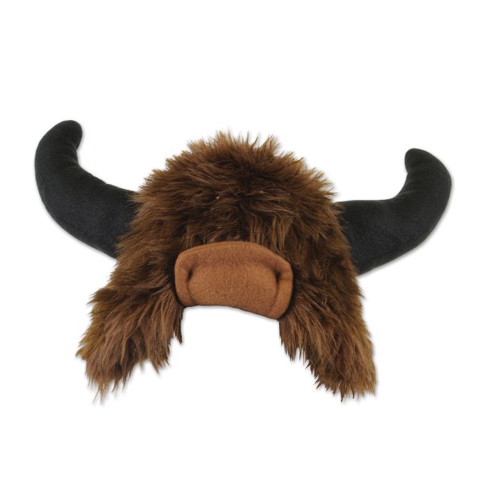 Plush Buffalo Hat One Size Fits Most