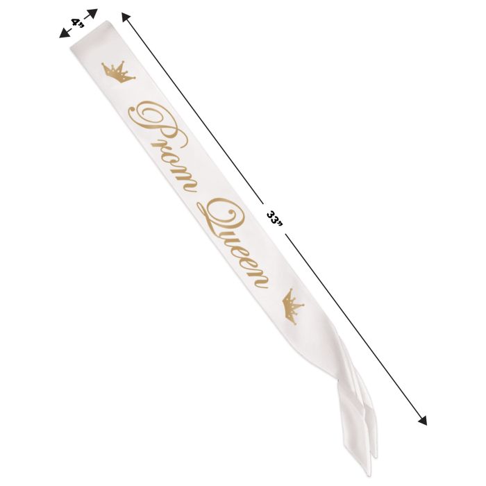 Prom Queen Satin Sash