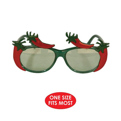 Chili Pepper Fanci-Frames Party Glasses