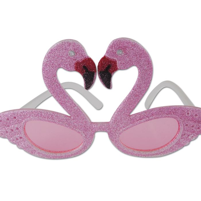 Glittered Flamingo Fanci-Frames