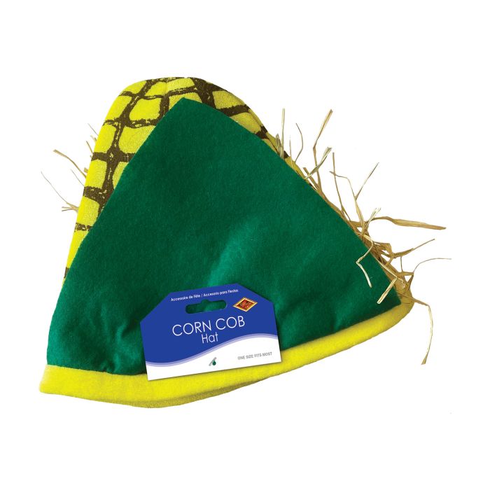 Plush Corn Cob Hat
