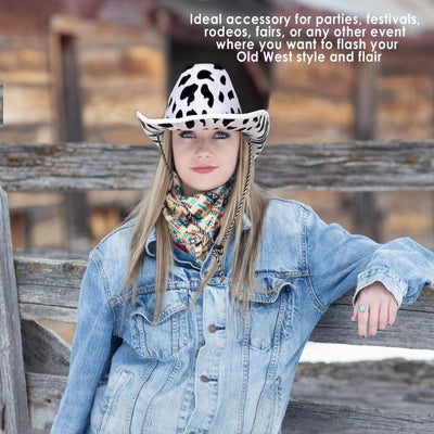 Cow Print Cowboy Hat