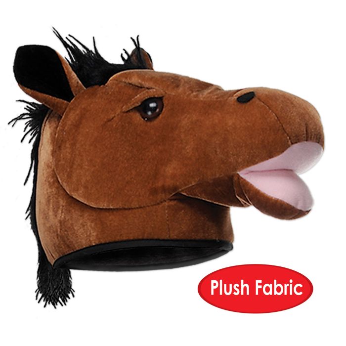 Plush Horse Head Hat