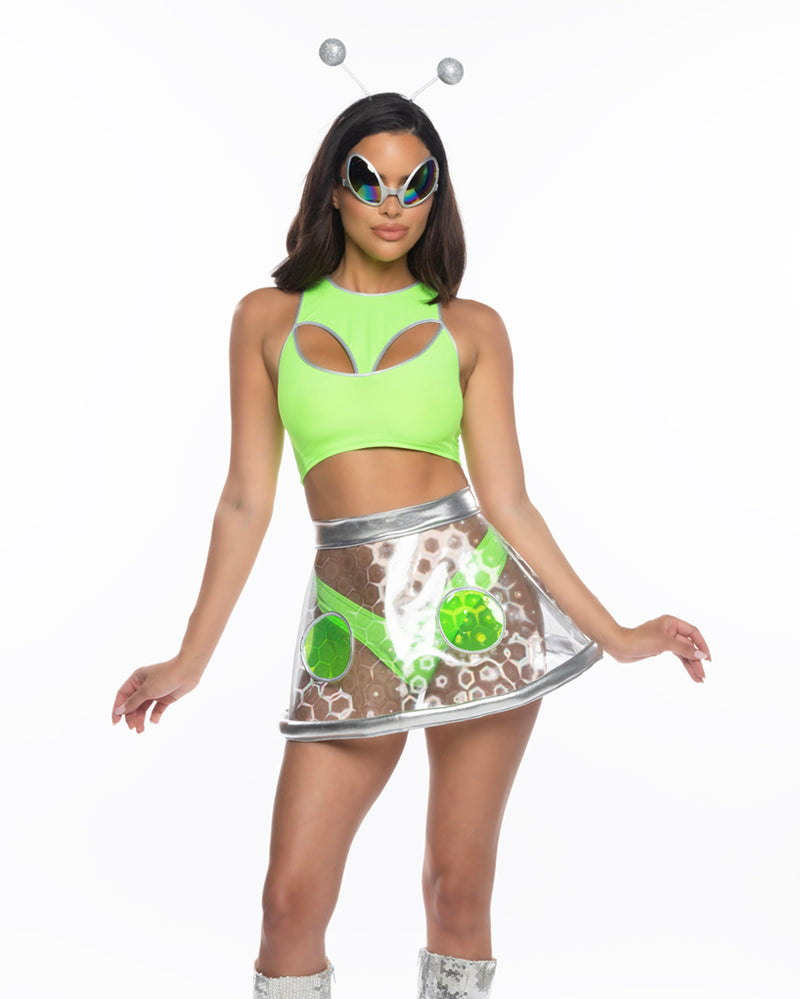 4pc Alluring Alien Costume