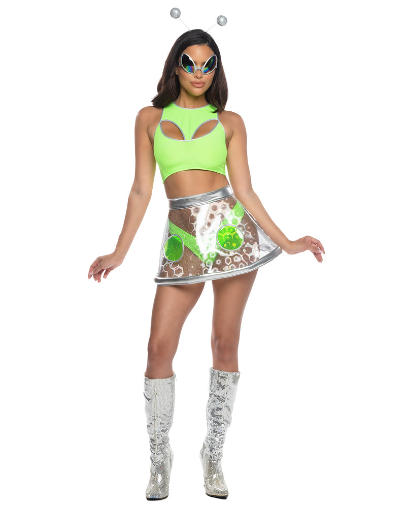 4pc Alluring Alien Costume