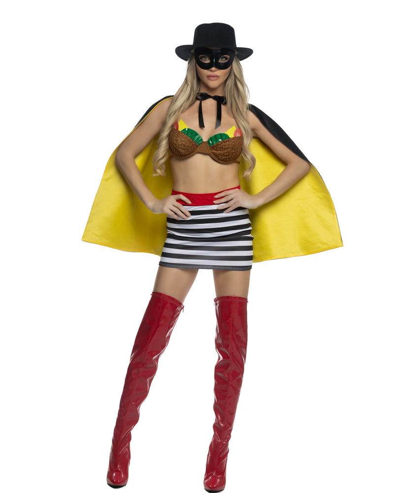 4pc Yummy Meal Bandit Costume