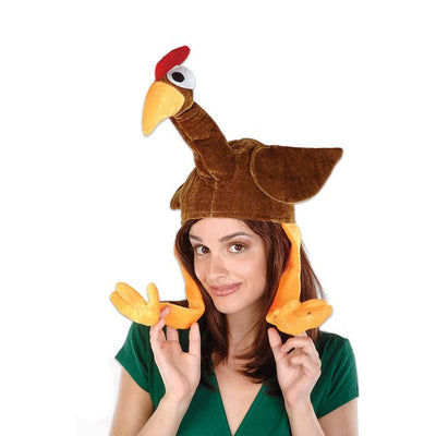 Thanksgiving Plush Gobbler Hat One Size
