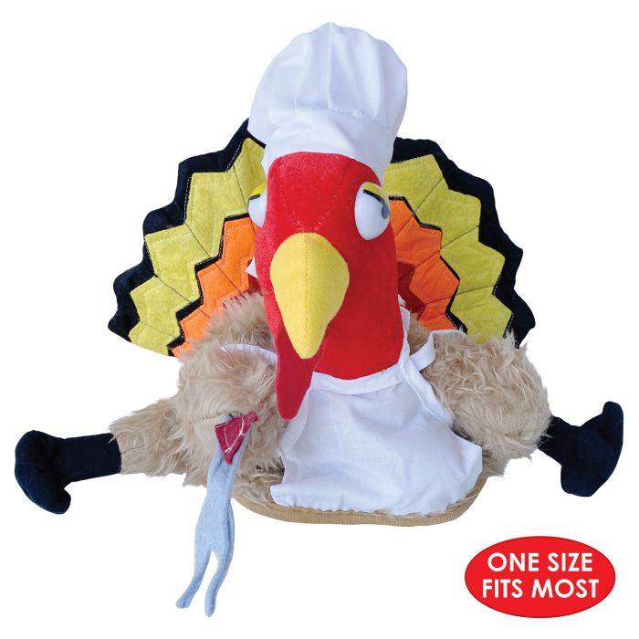 Thanksgiving Plush Chef Turkey Hat One Size
