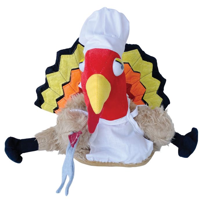 Thanksgiving Plush Chef Turkey Hat One Size