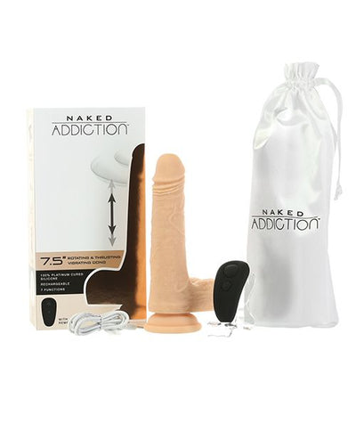 Naked Addiction The Freak 7.5" Rotating & Thrusting Vibrating Dong