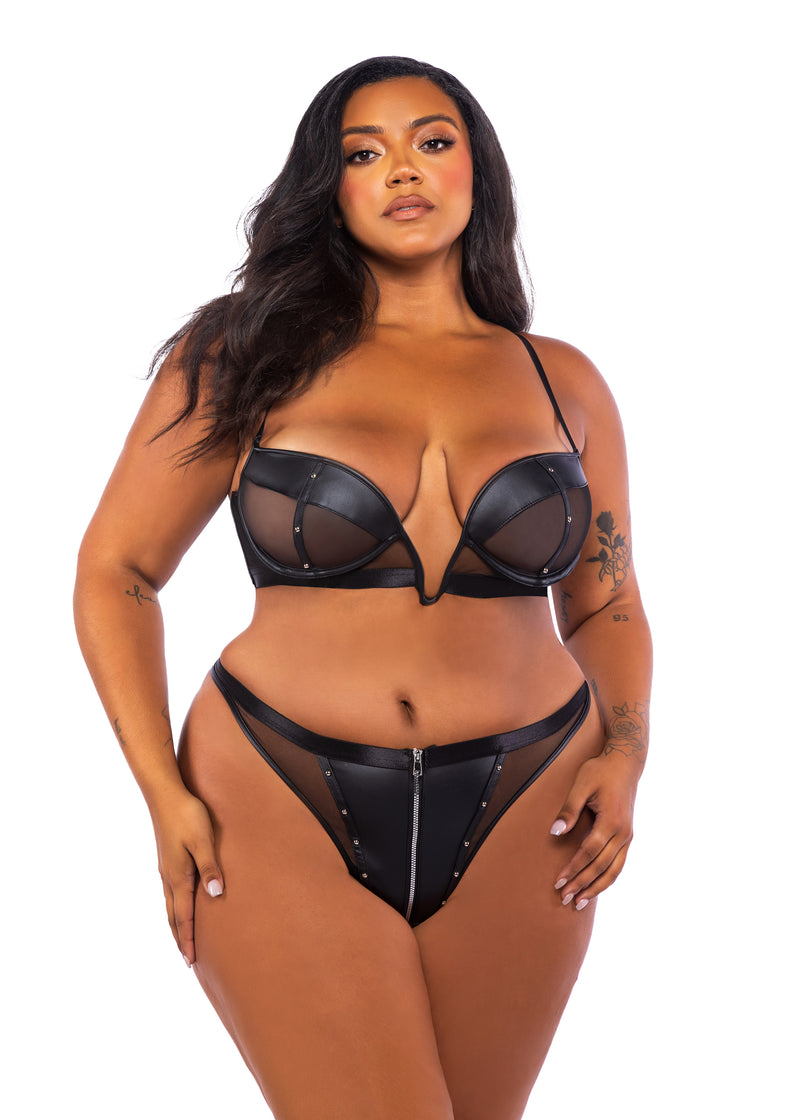 Lust & Leather 2-Piece Short Set