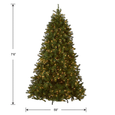 Pre-Lit 'Feel Real' Artificial Full Downswept Christmas Tree