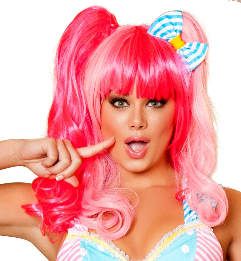 Roma Wig102 Pink Wig O/S