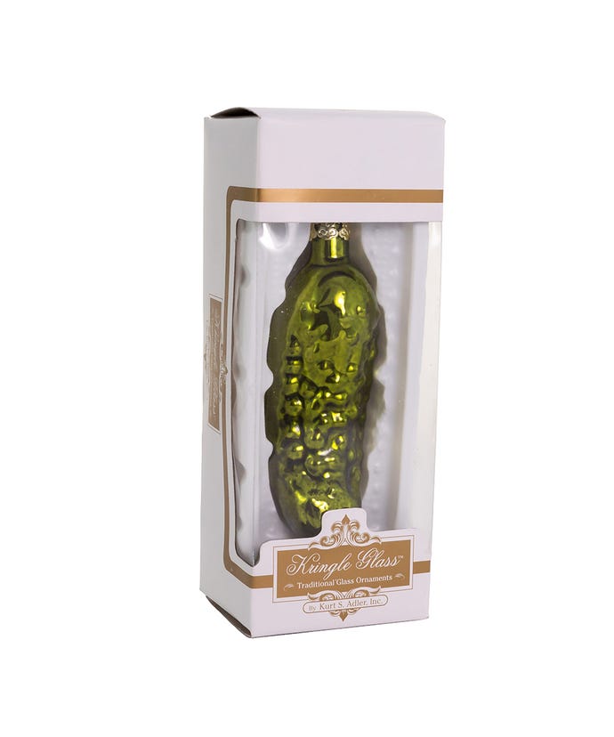 4" Glass Pickle Ornament