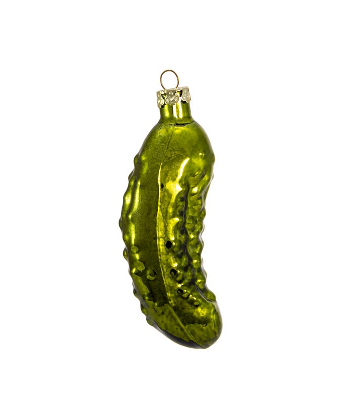 4" Glass Pickle Ornament